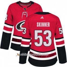 Dame Ishockey Carolina Hurricanes Tröja Jeff Skinner 53 Adidas 2017-2018 Röd Authentic